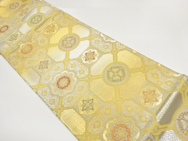 JAPANESE FUKURO OBI / WOVEN FLOWER CREST